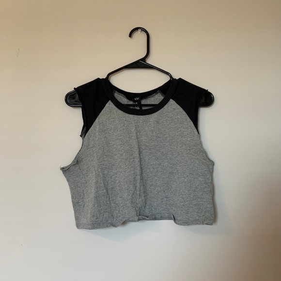 Raw Hem Crop Top - Picture 1 of 2